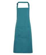 Colours bib apron with pocket