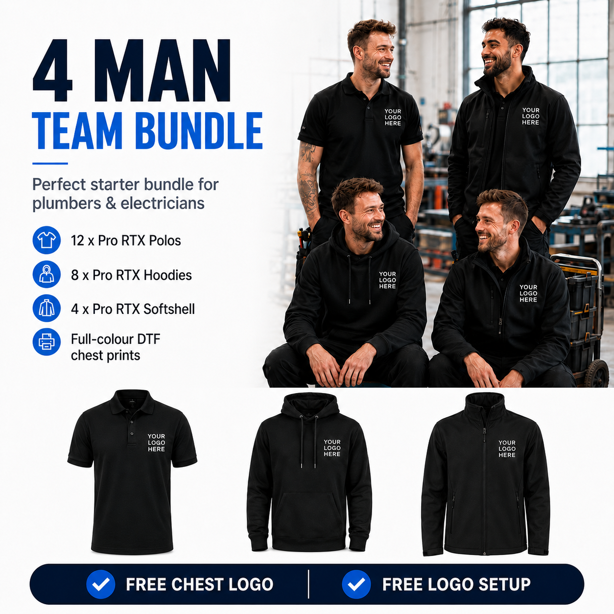 4 man Team Bundle