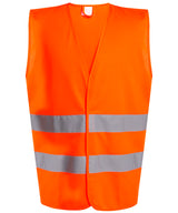 Pro hi-vis two-band easy print vest